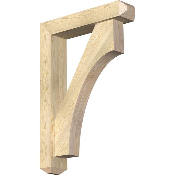 Ekena Millwork Westlake Craftsman Rough Sawn Bracket w/ Offset Brace, Douglas Fir, 6"W x 28"D x 40"H BKT0604X28X40WTL04RDF - main